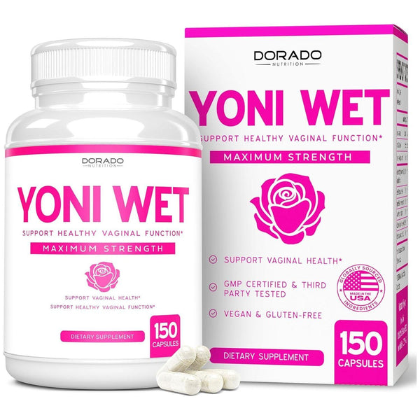DORADO NUTRITION YONI WET – 150 Capsules | Maximum Strength Vaginal Dryness Support