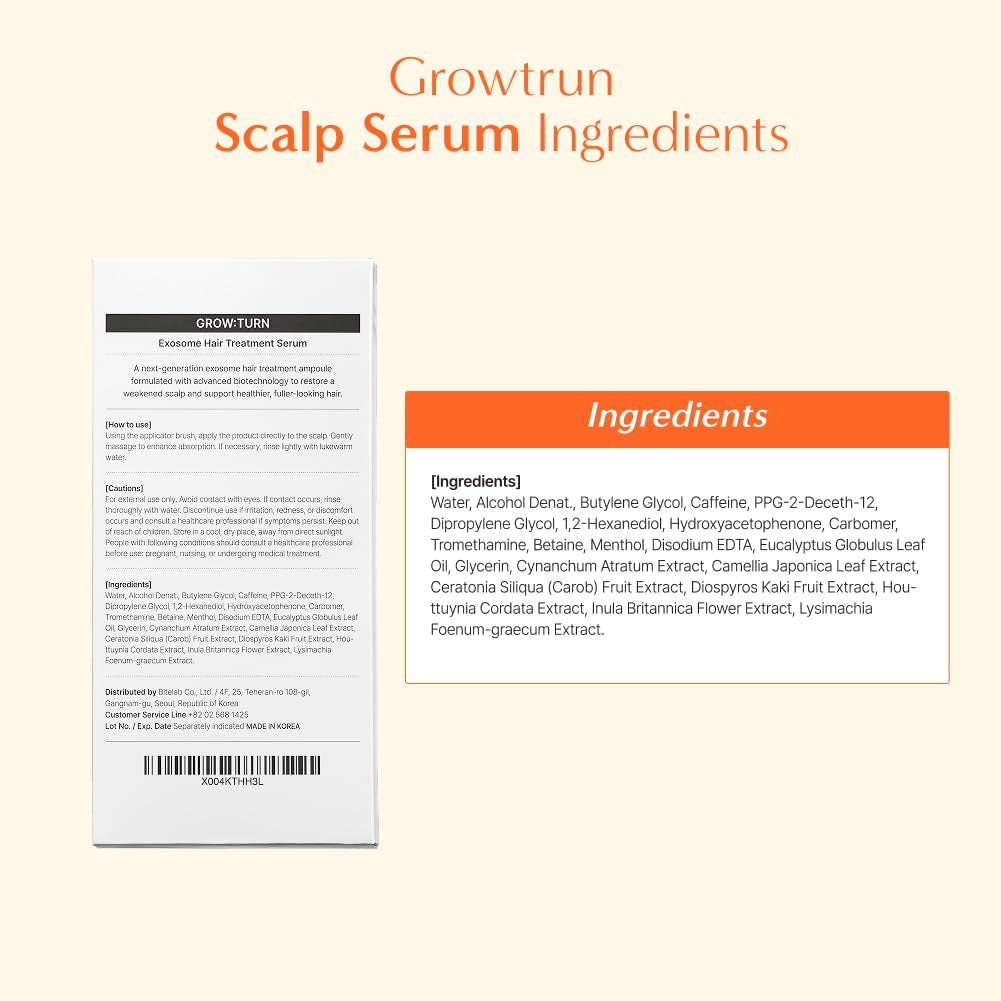 Lilyeve Growturn Hair Growth Serum with Built in Brush for Hair Growth & Thickening | Treatment for Thinning Hair, Hair Loss | Low Irritation, Fragrance-Free, Sulfate & Paraben-Free, 3.38 Fl. Oz. (Pack of 1)