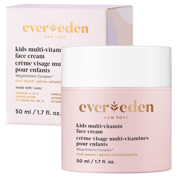 Evereden Kids Multi-Vitamin Face Cream (Cool Peach) – 50ml | Nourishing Daily Moisturiser for Delicate Skin