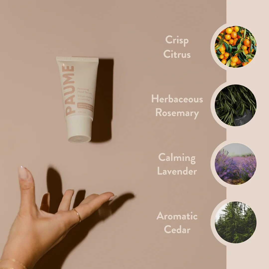 Renewing Hand Serum for Dry, Aging Skin with Hyaluronic Acid, Niacinamide and Vitamin C, Improve Skin Elasticity, Youthful-Looking Hands, 2 Oz