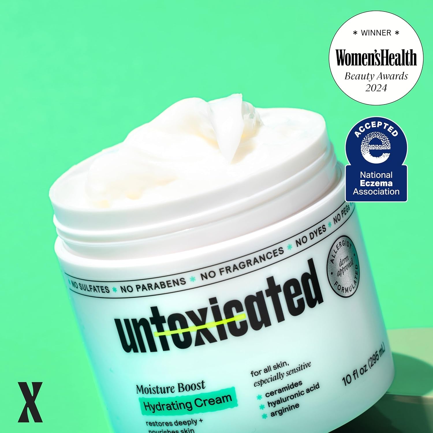 Moisturizing Cream - Facial Moisturizer & Body Cream for Sensitive Skin and NEA Approved for Eczema Relief - Ceramides & Hyaluronic Acid with No Common Irritants