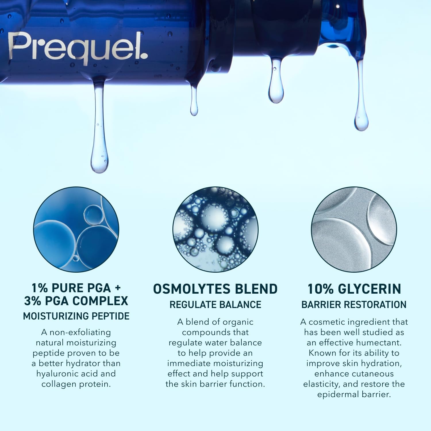 Prequel Multi-Quench Plumping Hydration Serum – 50ml | 48-Hour Deep Hydration with Polyglutamic Acid & Glycerin