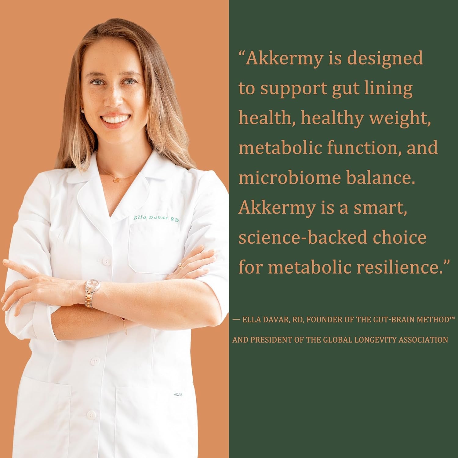 Akkermy Gut + Healthy Weight Akkermansia Probiotic – 60 Capsules, 60 Day Supply | Appetite Control & Healthy Weight Support