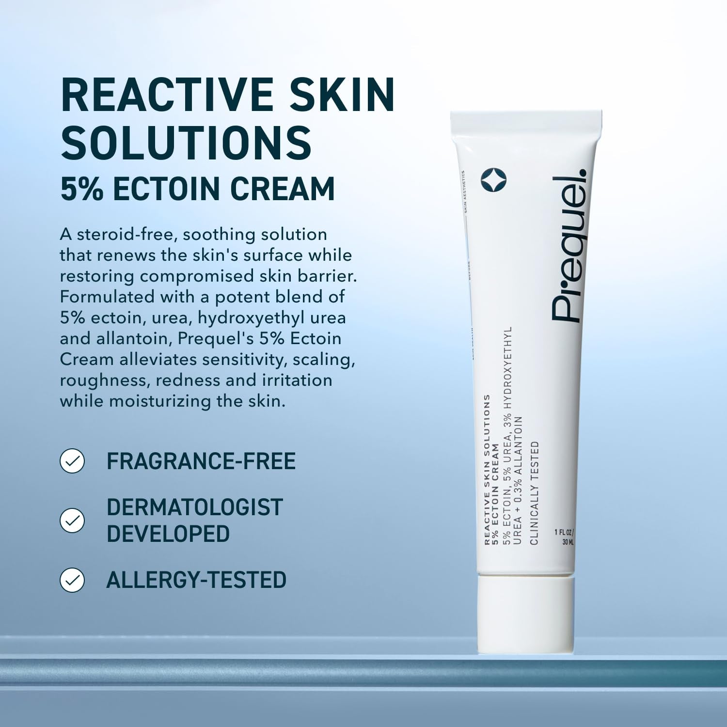 Prequel Reactive Skin Solutions | 5% Ectoin Cream – 30ml