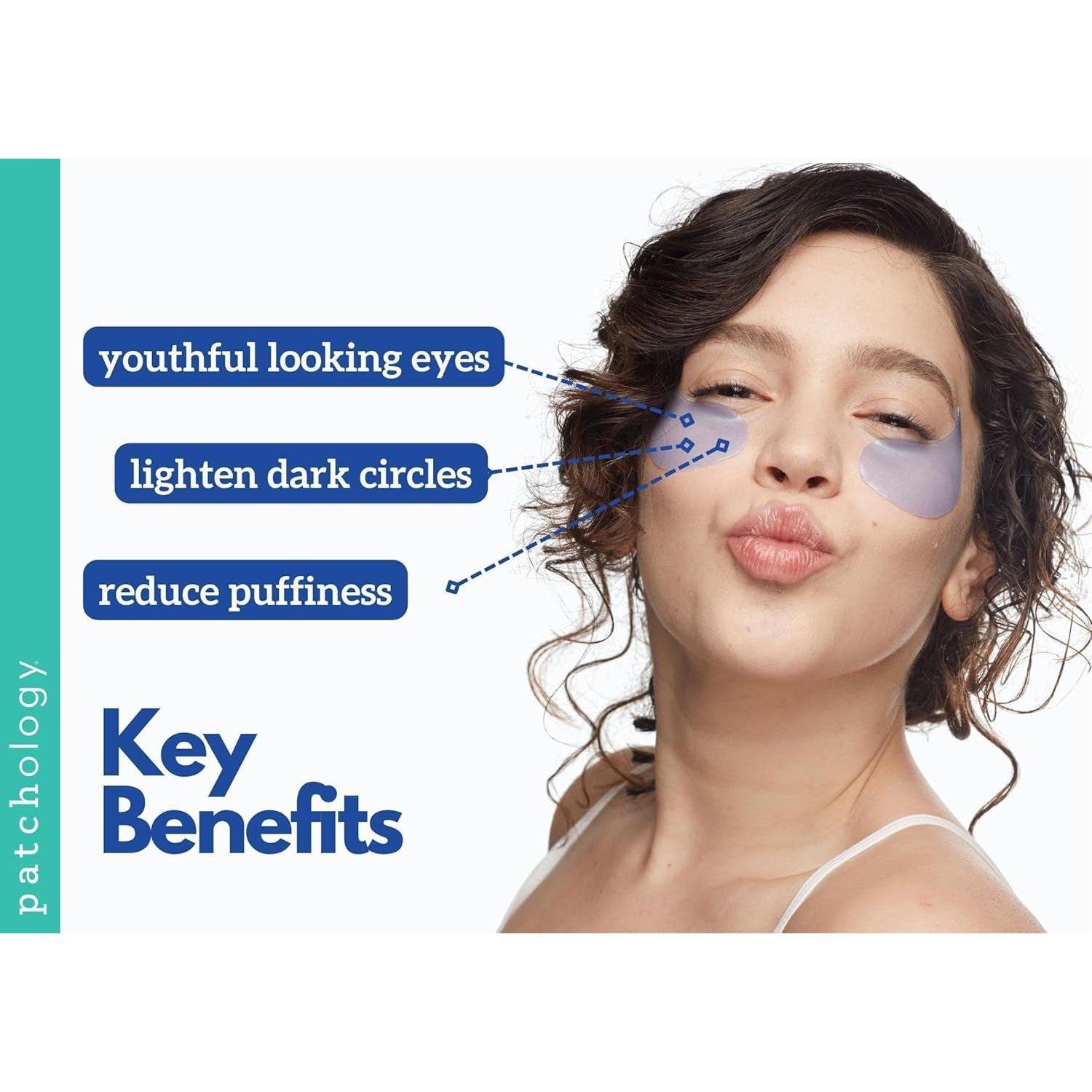 Patchology FlashPatch Restoring Night Eye Gels – 30 Pairs | Overnight Retinol & Peptide Depuffing Treatment