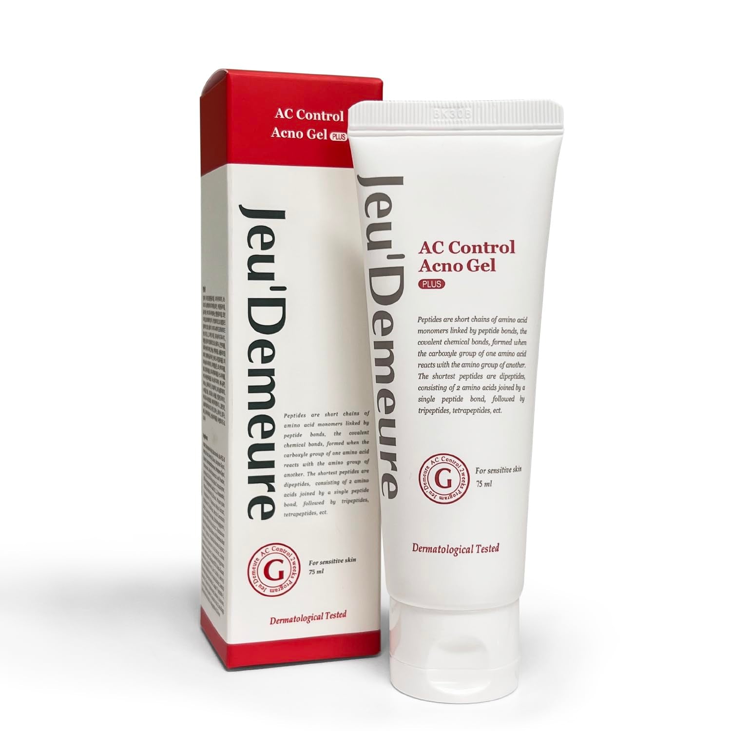 JEU'DEMEURE AC Acno Control Gel Plus – 75ml | Peptide-Infused Acne & Redness Gel