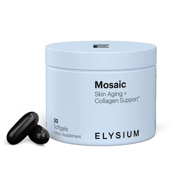 Mosaic - Hyaluronic Acid Supplement - Clinically Proven - Fights Fine Lines & Skin Aging - Collagen Supplement - 30-Day Supply (Vegan Softgels)