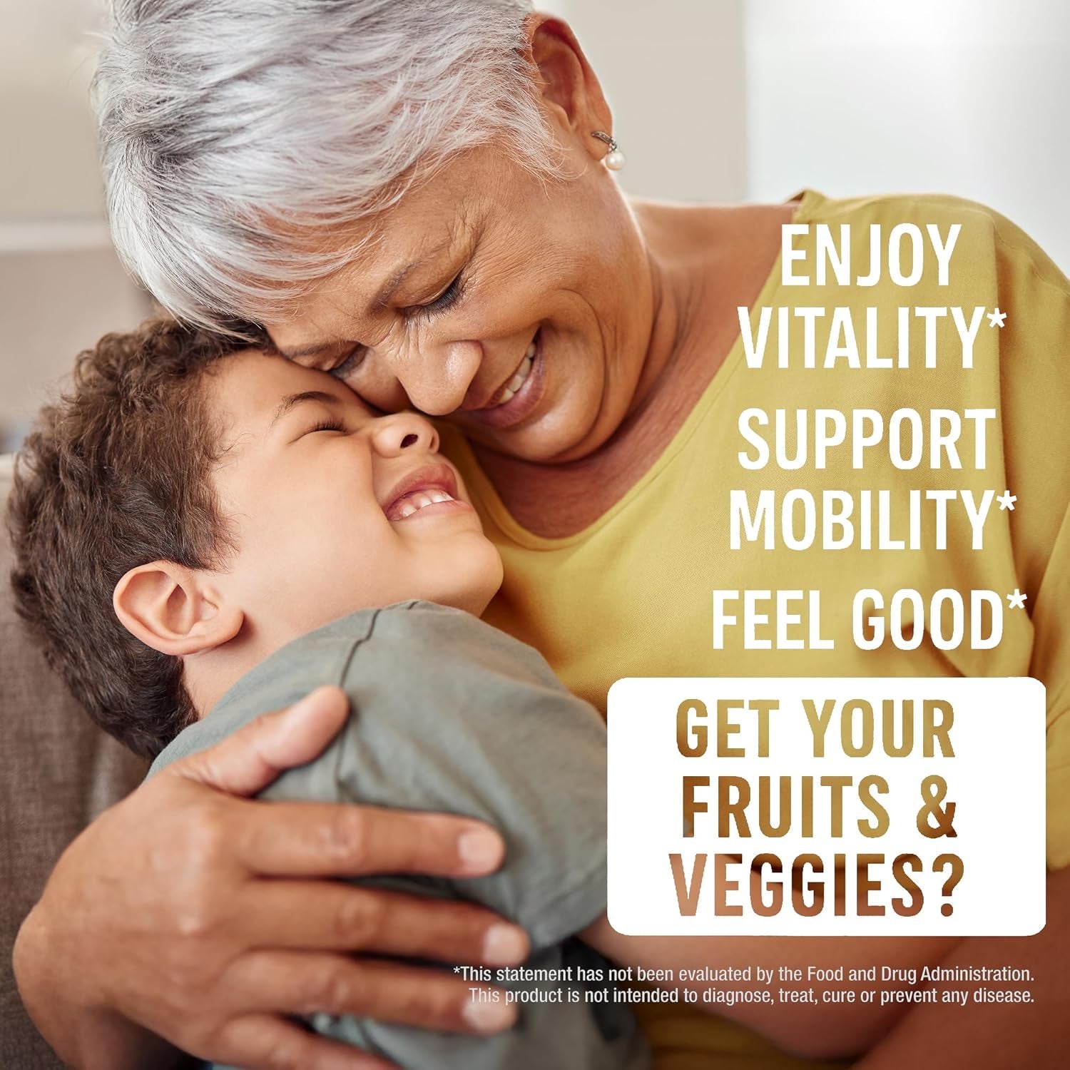 1000Mg Immune Support Capsules Made with 25 Organic Fruits and Vegetables, Strong Immunity Boosters with Vitamins A, C, D3, and Zinc, 60 Count