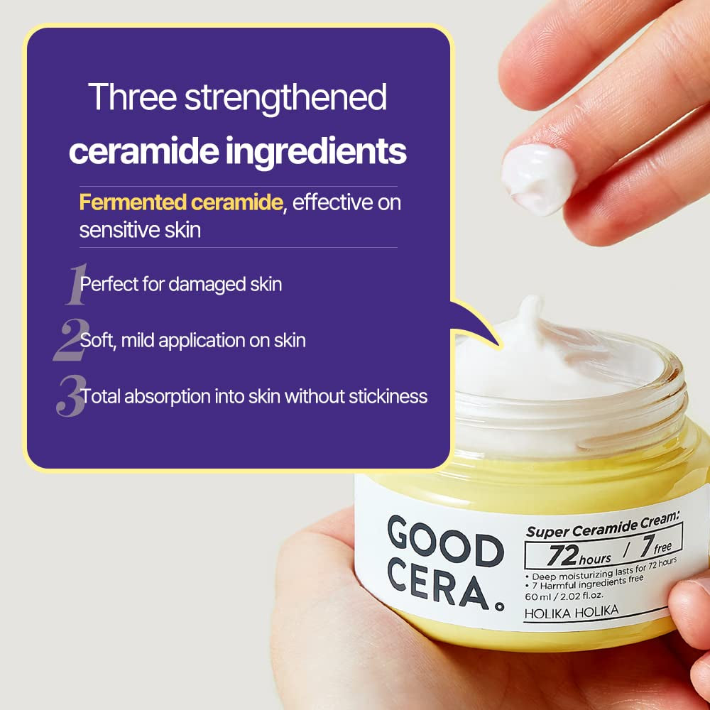 HOLIKA HOLIKA Good Cera Super Ceramide Cream – 60ml | Deep Hydration & Barrier Repair