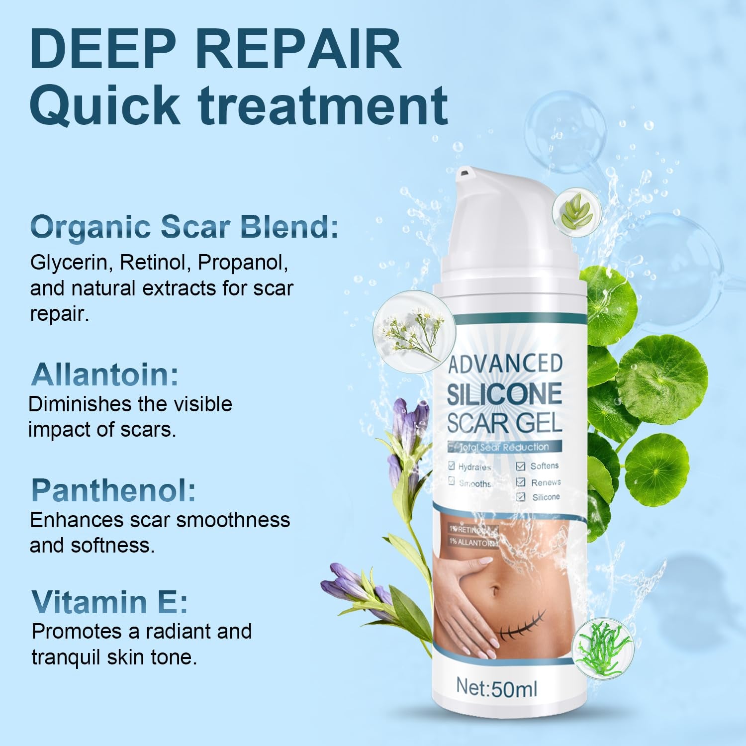 Mitgary Advanced Silicone Scar Gel - 50ml