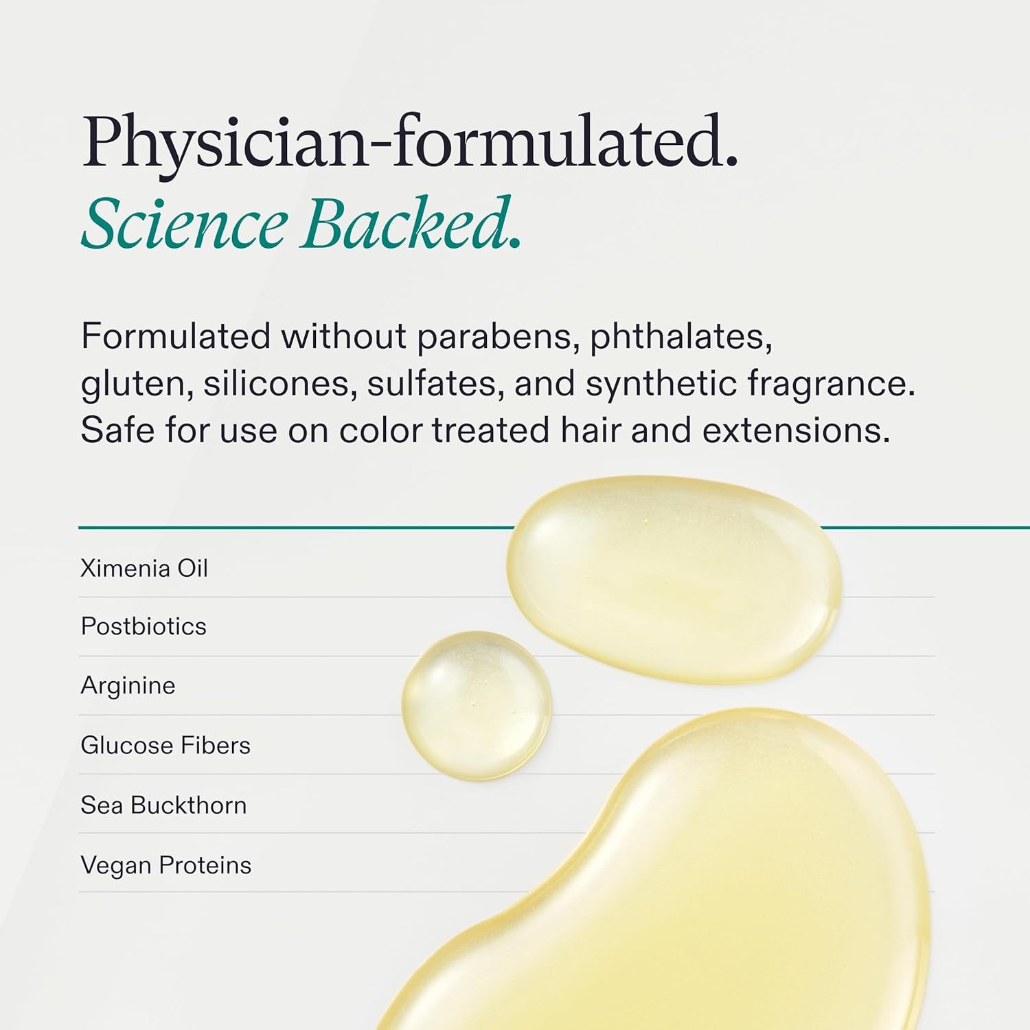 Conditioner, Physician-Formulated for Thinning Hair, Moisturizing, Strengthening and Color Safe, Lightweight Protection