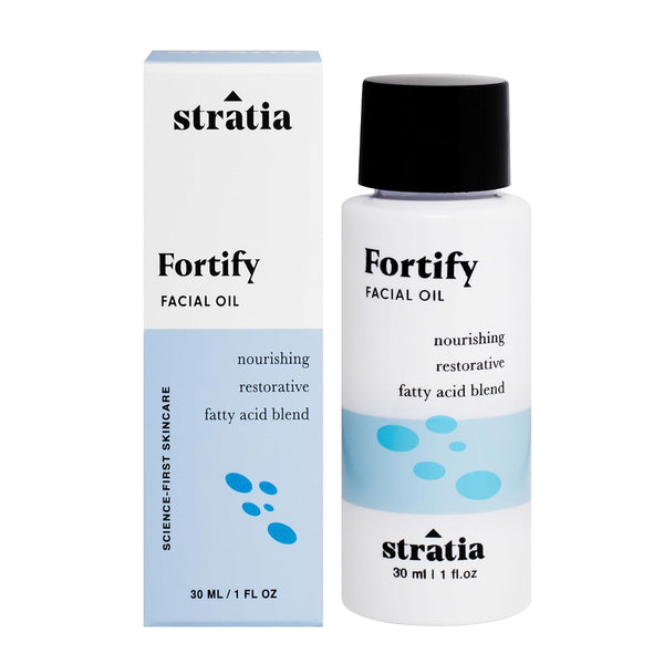 Fortify Restorative Facial Oil - Omega Fatty Acid Blend for Dry, Sensitive & Combination Skin - Non-Greasy, Barrier-Strengthening Hydration with Camellia, Tamanu & Marula Oils - 1 Fl Oz