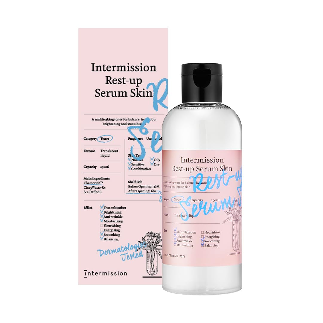 Intermission Rest-Up Serum Skin – 290ml | Hydrating Body Serum for Rest, Recovery & Radiant Skin