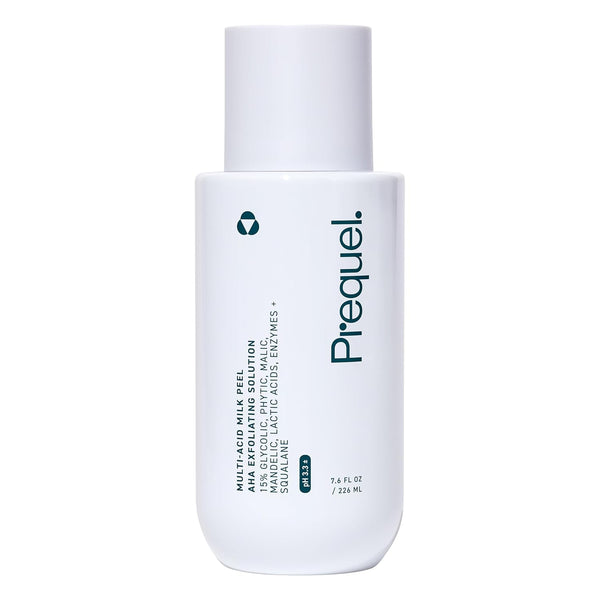 Skin Multi-Acid Milk Peel, Professional Exfoliating Solution. 15% Glycolic Acid Face Peel with Lactic Acid and Enzymes. Hydrating Chemical Exfoliant. Clinical Strength Formula, 7.6Oz Bottle.