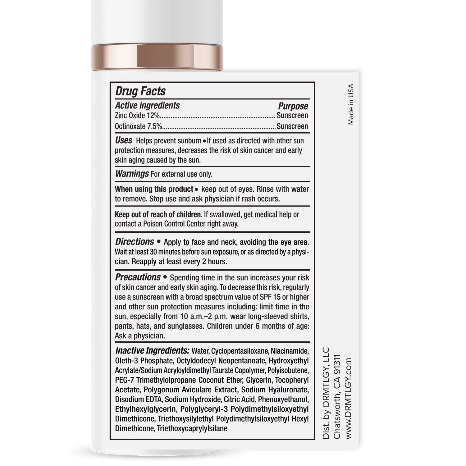 DRMTLGY PROTECT Broad Spectrum SPF 45 – 50ml | Tinted Moisturizer + Sunscreen for Glowing, Protected Skin