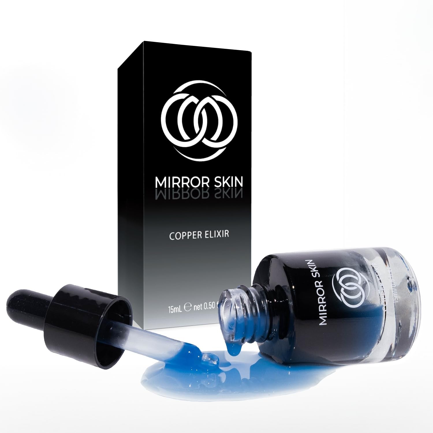 MIRROR SKIN Copper Elixir – 15ml | Potent 1% GHK-Cu Peptides for Firming, Radiance & Skin Renewal
