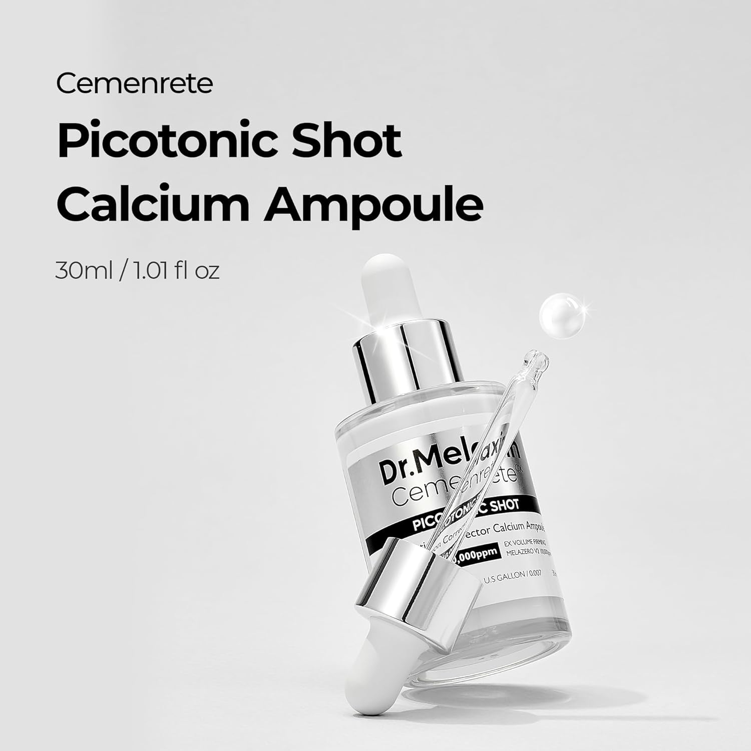 Dr.Melaxin Cemenrete Picotonic Shot – 30ml | Skin Regeneration & Even Tone Booster for Sensitive Skin