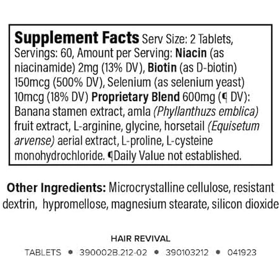 Isagenix Hair Revival – 120 Tablets | Natural Hair Growth & Thickening Supplement