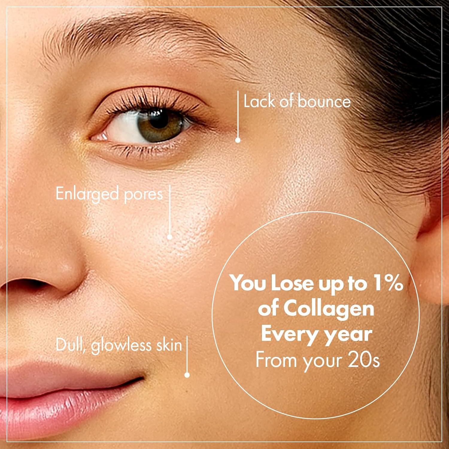 Real Collagen Face Cream, Face & Neck Collagen Face Moisturizer, Tightening, Firming, Lifting & Glow Boosting Cream with Collagen & Hyaluronic Acid, Korean Skincare, 50Ml / 1.69 Fl. Oz.