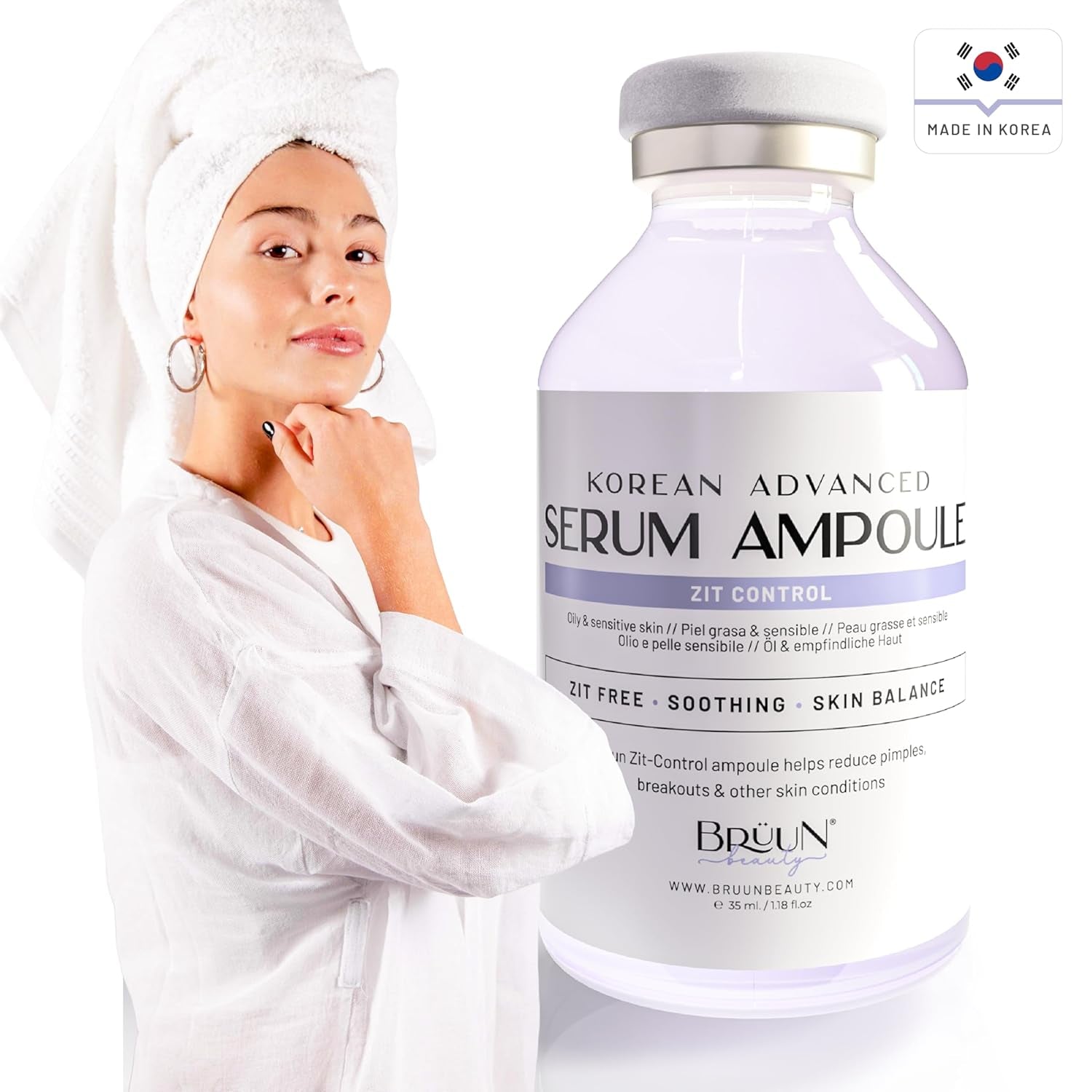 BRÜUN Korean Advanced Serum Ampoule – 35ml | Deep Absorption & Skin Renewal