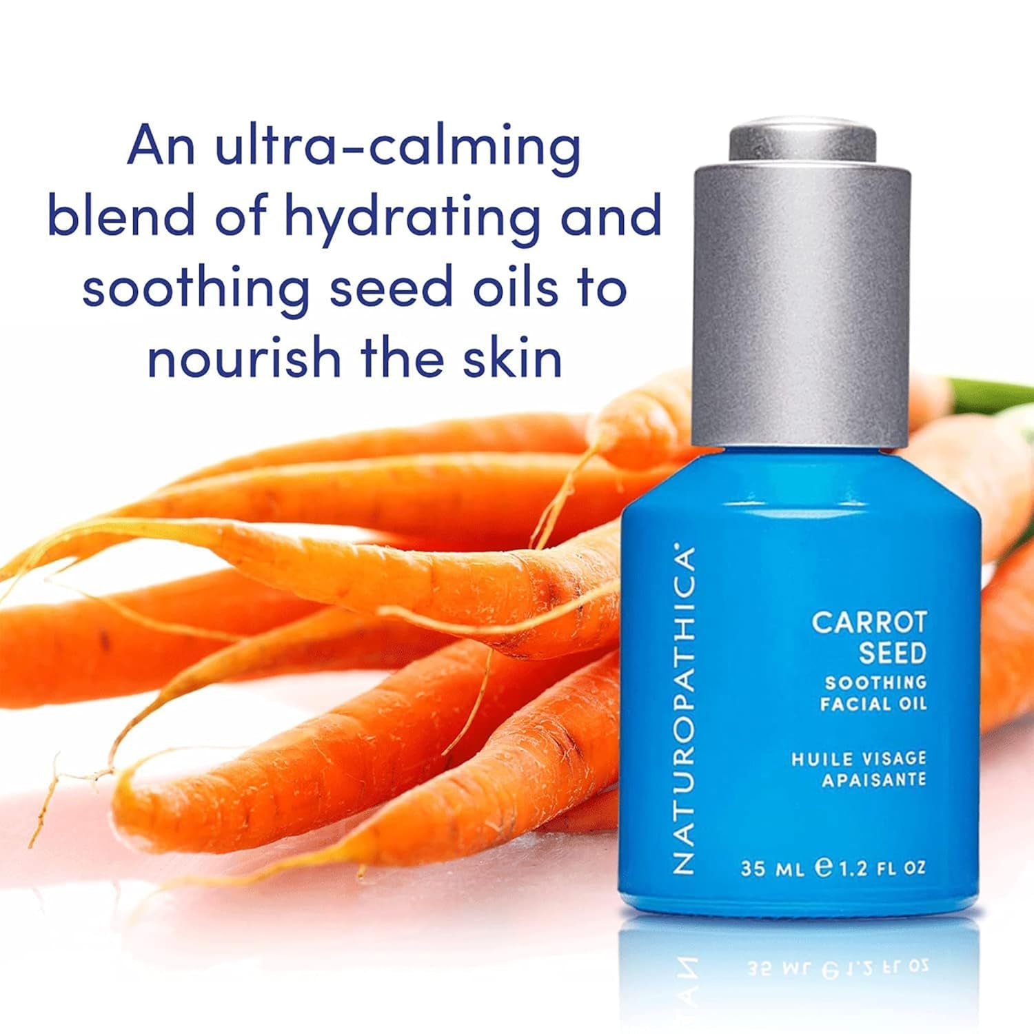 Naturopathica Carrot Seed Soothing Facial Oil – 35ml | Hydrate, Calm & Rejuvenate