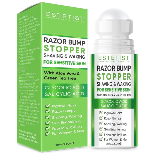 ESTETIST Razor Bump Stopper (Citrus Scent) – 90ml | Ingrown Hair & Razor Burn Solution for Sensitive Skin