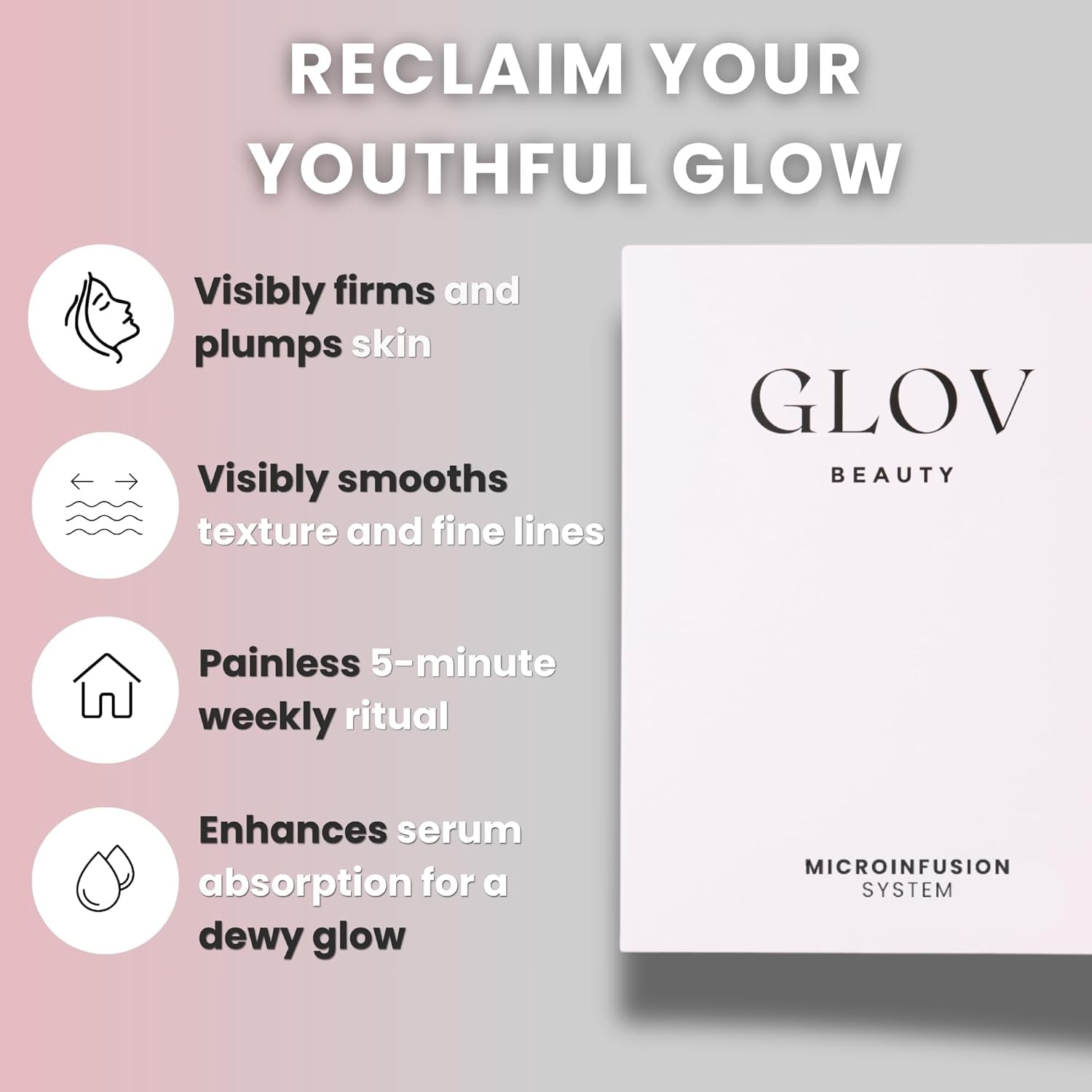 Glov Beauty MicroInfusion System - 2X Infusion Application, 6X Serums