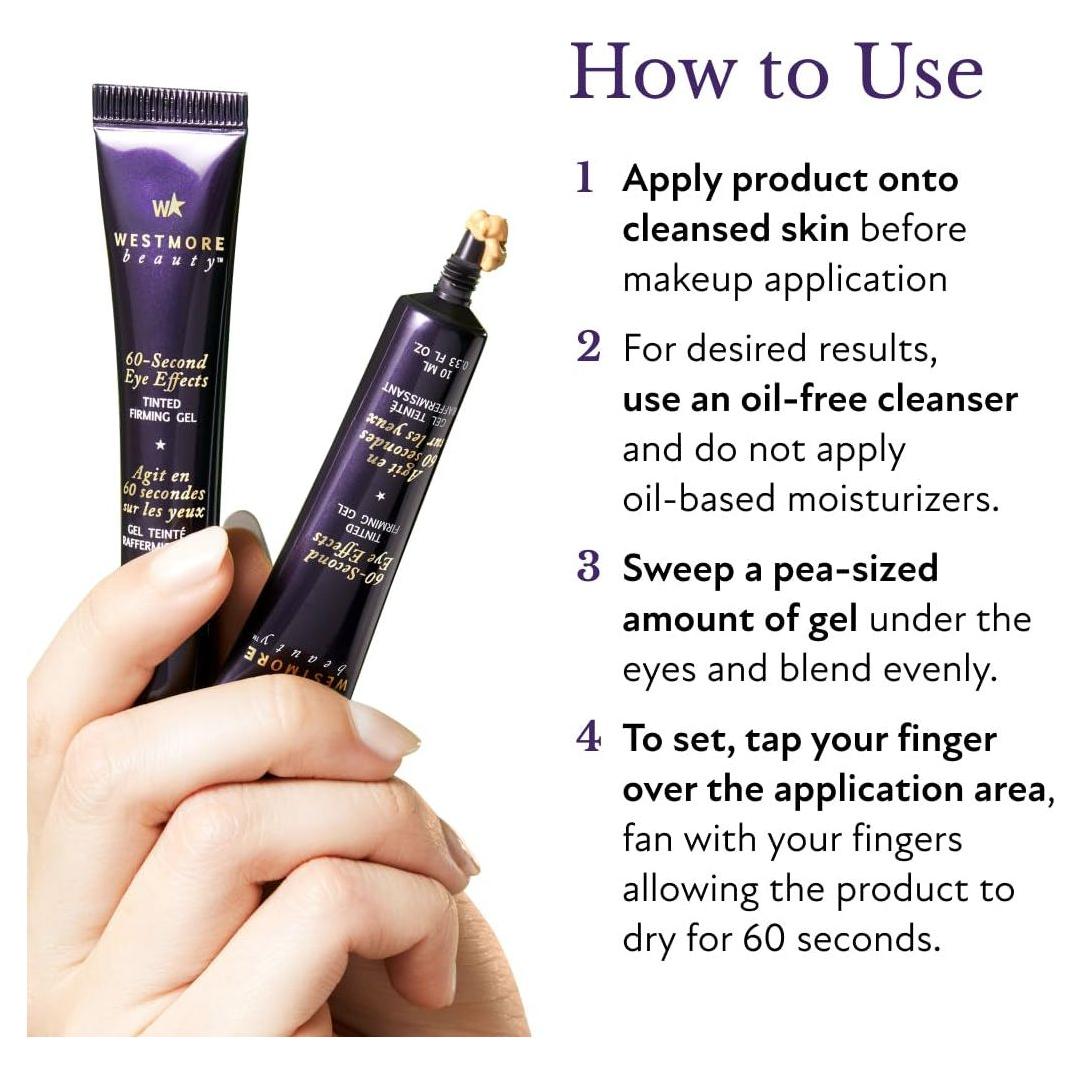 60 Second Eye Effects - Eye Tightening Serum Instant - Instant Eye Tightener - Instant Eye Bag Remover Puffiness - Instant Firming Eye Cream - Instant Face Lift Serum - Glam Global UK