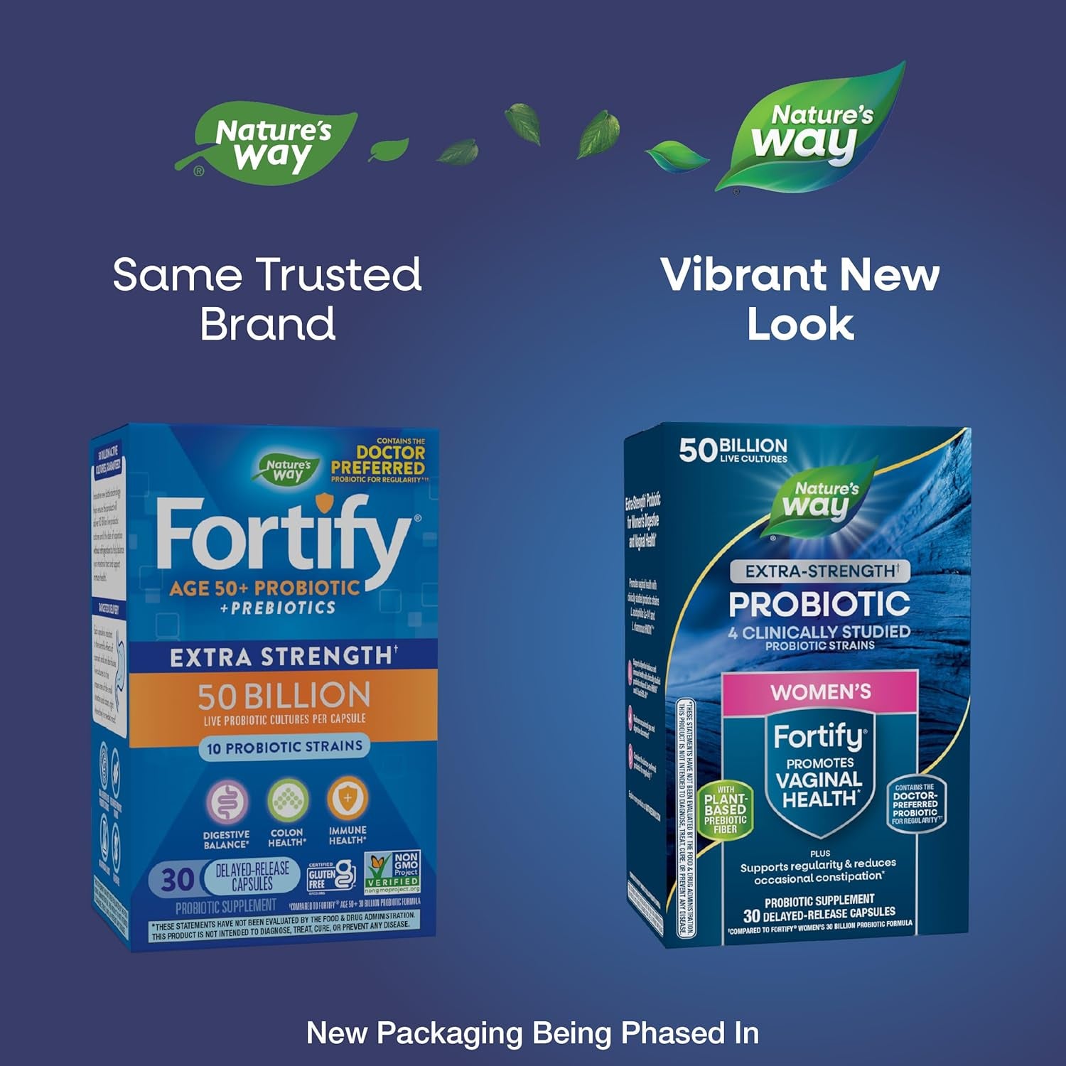 Nature's Way Fortify Women’s Extra-Strength Probiotic – 30 Capsules | 50 Billion CFU for Digestive, Vaginal & Immune Health