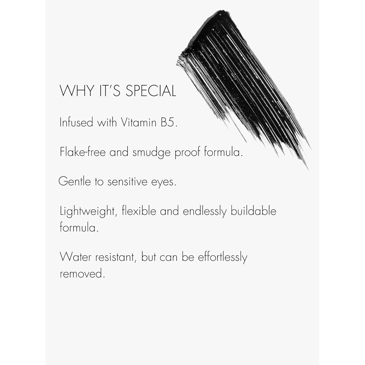 - Lash Lift Mascara | Lightweight, Flake-Free, Smudge-Proof | Vitamin B5 | Vegan, Cruelty-Free, Clean Beauty (Black, 0.27 Oz | 8 Ml)