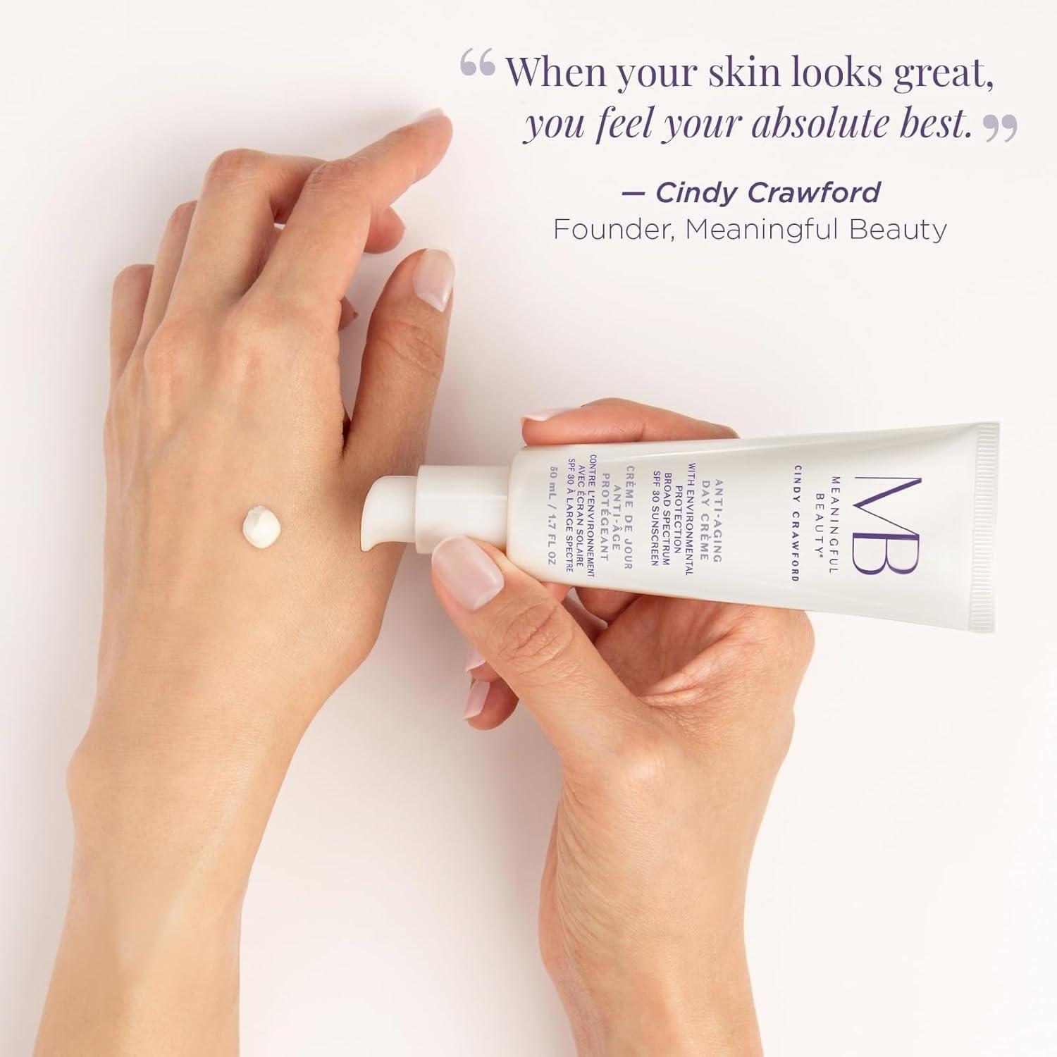 Meaningful Beauty Cindy Crawford Day Cream Environmental Protecting Moisturizer Broad Spectrum SPF 30 - 50ml