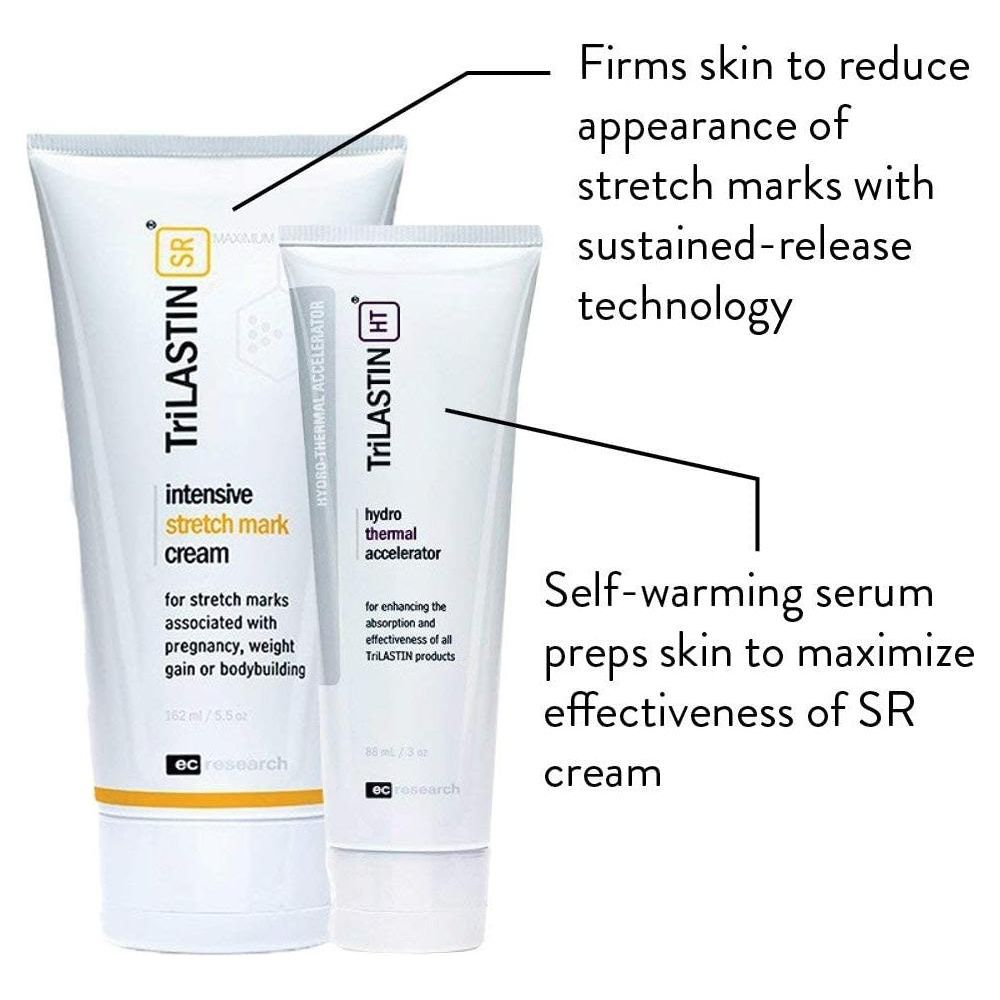 TriLASTIN-SR Intensive Stretch Mark Cream (162ml) Bundle with Hydro-Thermal Accelerator (88ml)