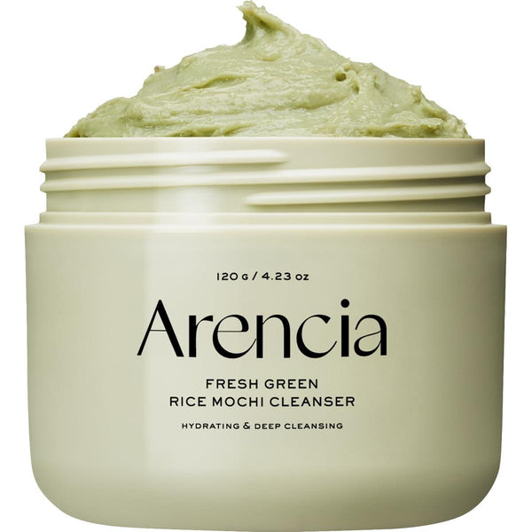Arencia Fresh Green Rice Mochi Cleanser - 120g | 2-in-1 Purifying Cleanser & Clay Mask