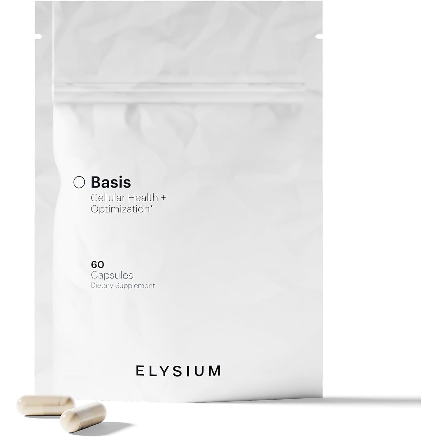 ELYSIUM Basis Cellular Health & Optimization – 60 Capsules | Boost NAD+ & Support Healthy Aging