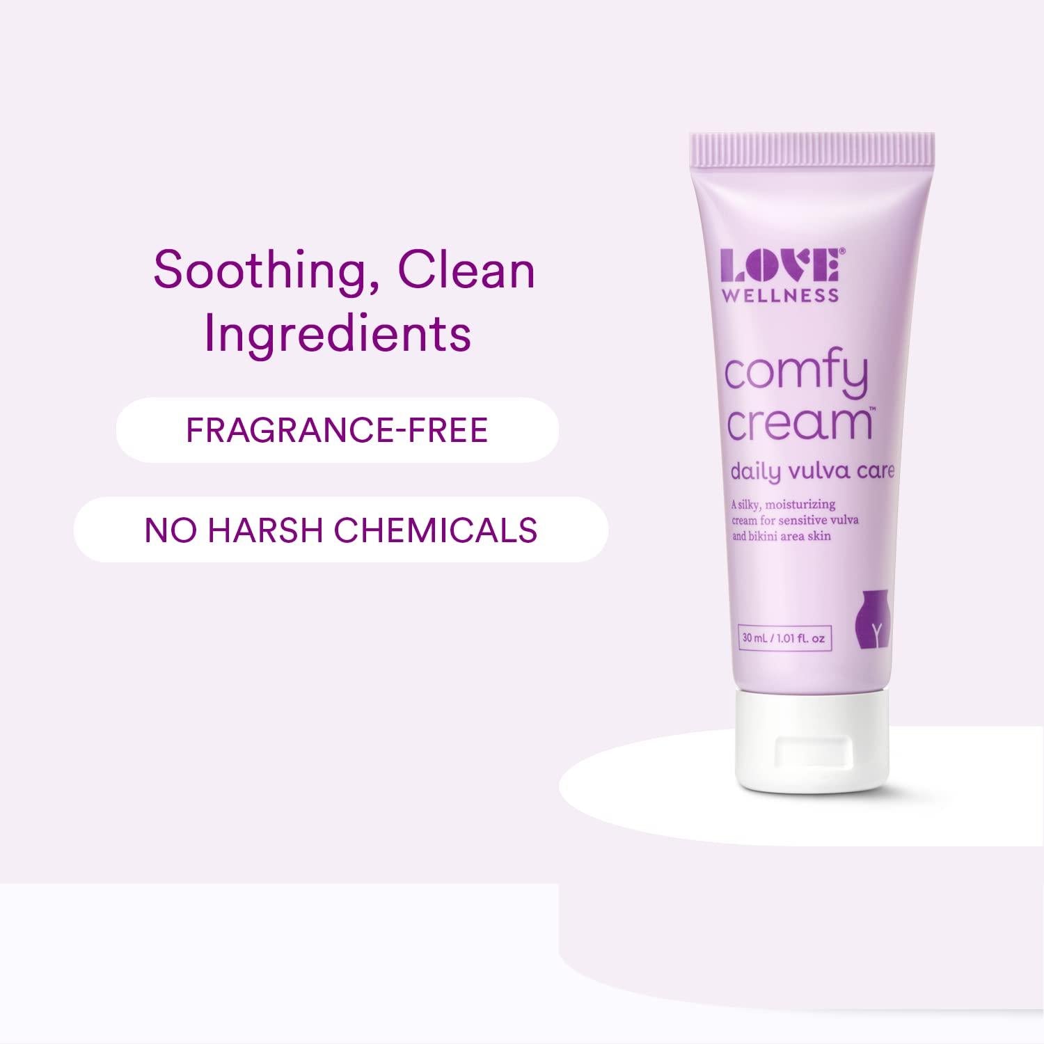 Love Wellness Comfy Cream | Daily Care for Dryness & Sensitive Vulva - 30ml