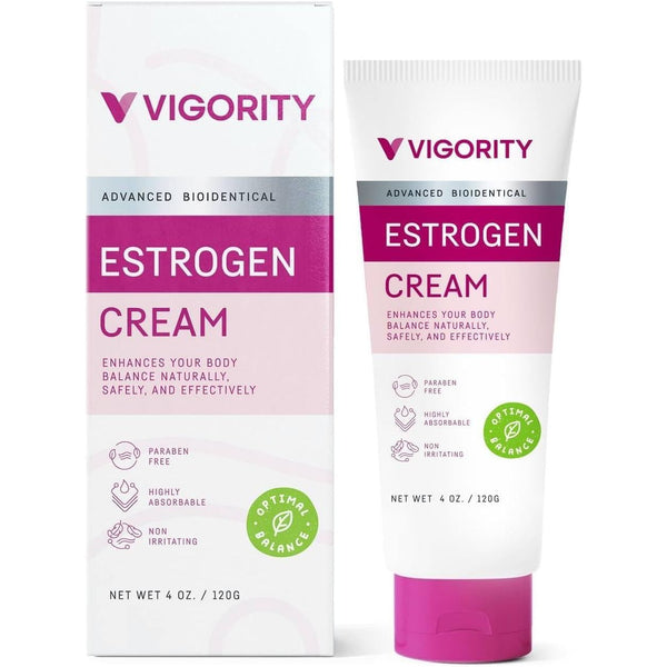 Vigority Estrogen Cream Natural Bioidentical - 120ml | Menopause & Hormone Balance Support