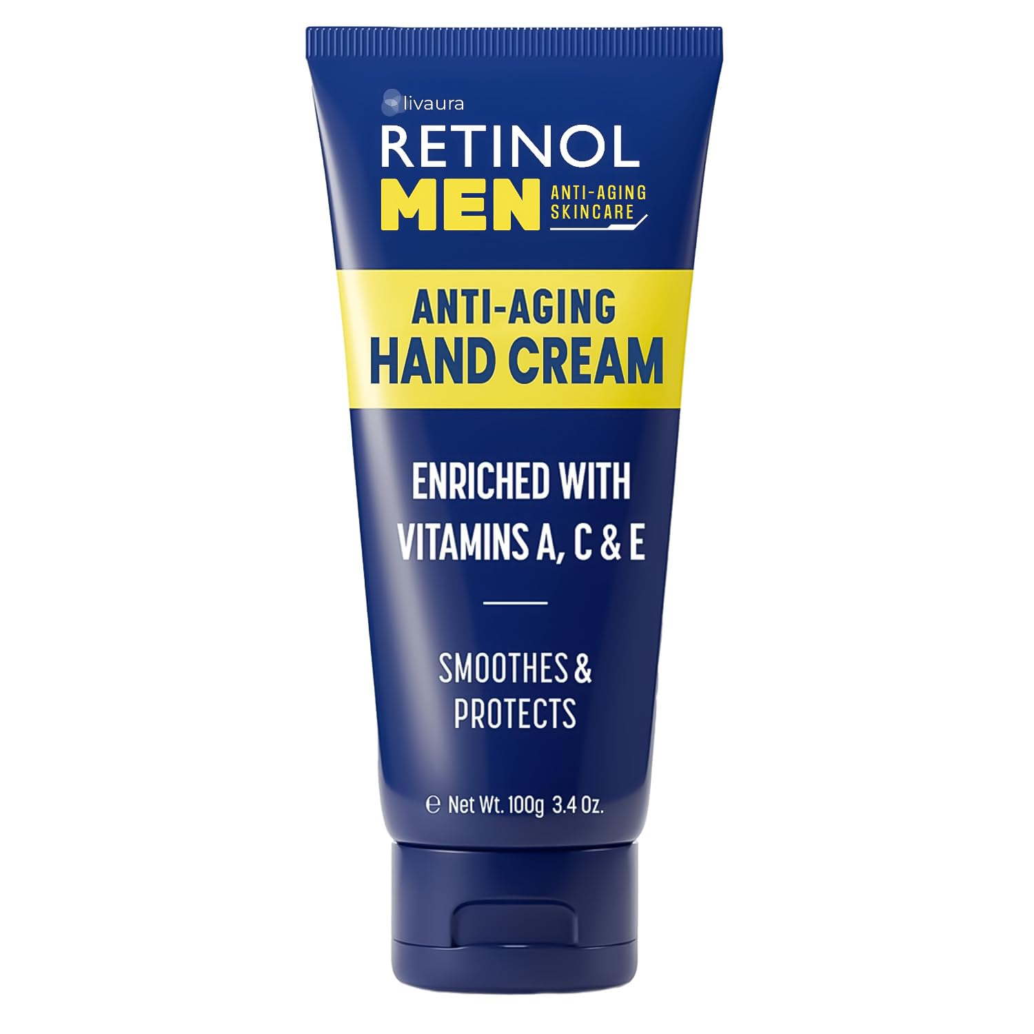 Skincare Cosmetics Retinol Men Anti-Aging Hand Cream – 100ml | Targets Fine Lines, Dryness & Uneven Skin Tone