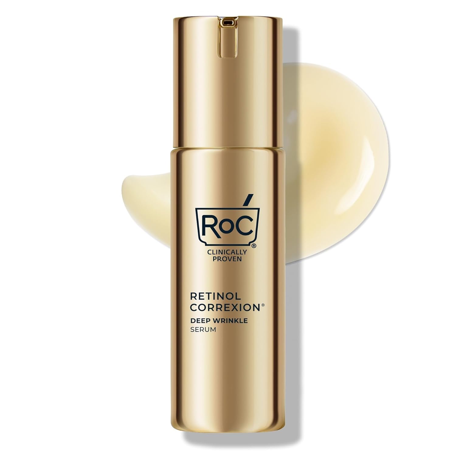 RoC Retinol Correxion Wrinkle Correct Face Serum – 30ml  Clinically Proven Retinol Serum for Deep Wrinkle Reduction &amp; Skin Firming