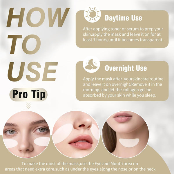 ISTON Bio-Collagen Anti-Wrinkle Gel Mask – 24g x 6 Sheets | Deep Hydration, Firming & Wrinkle Reduction