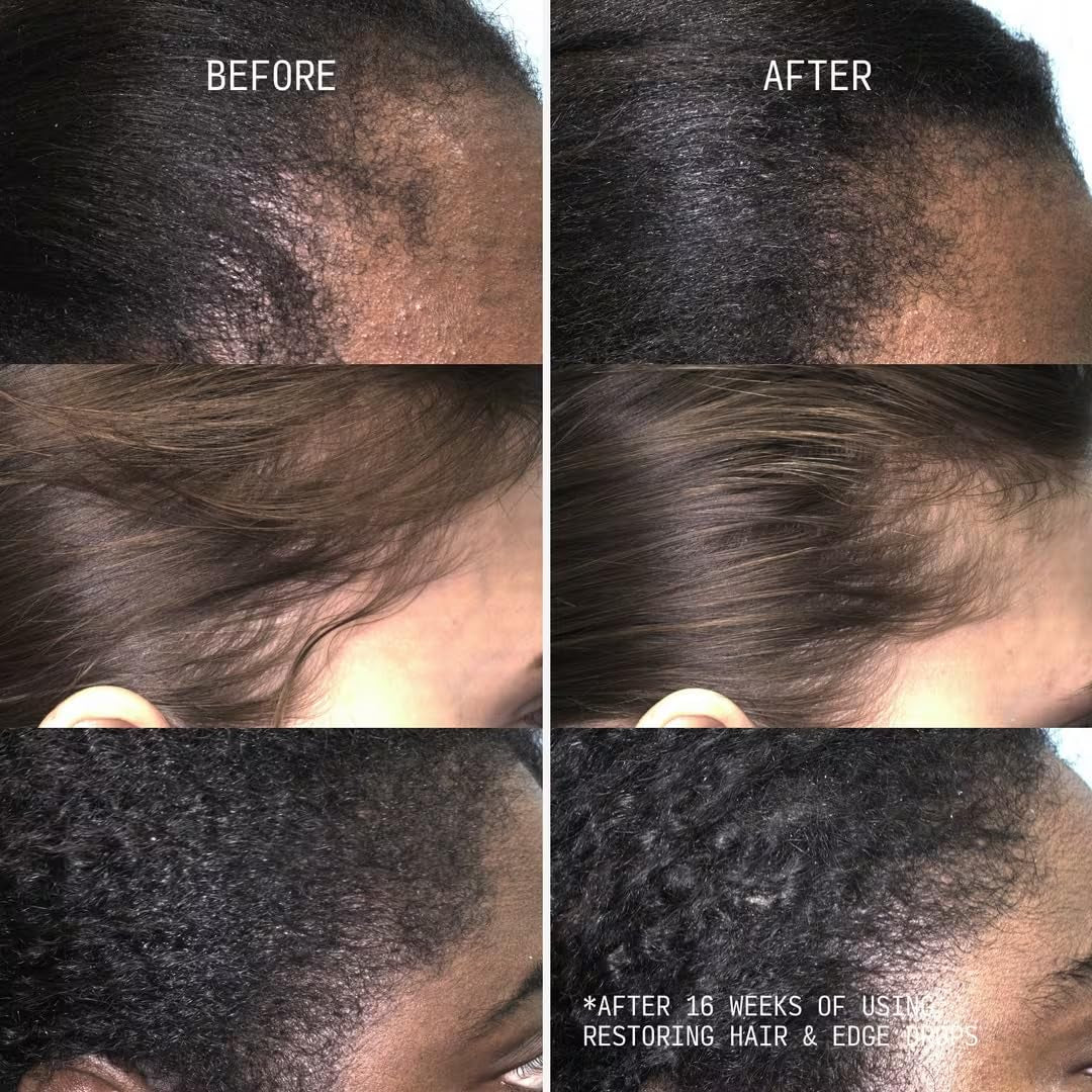 Cécred Restoring Hair & Edge Drops – 50ml | Peptide-Infused Hair Serum for Fuller, Healthier Hair
