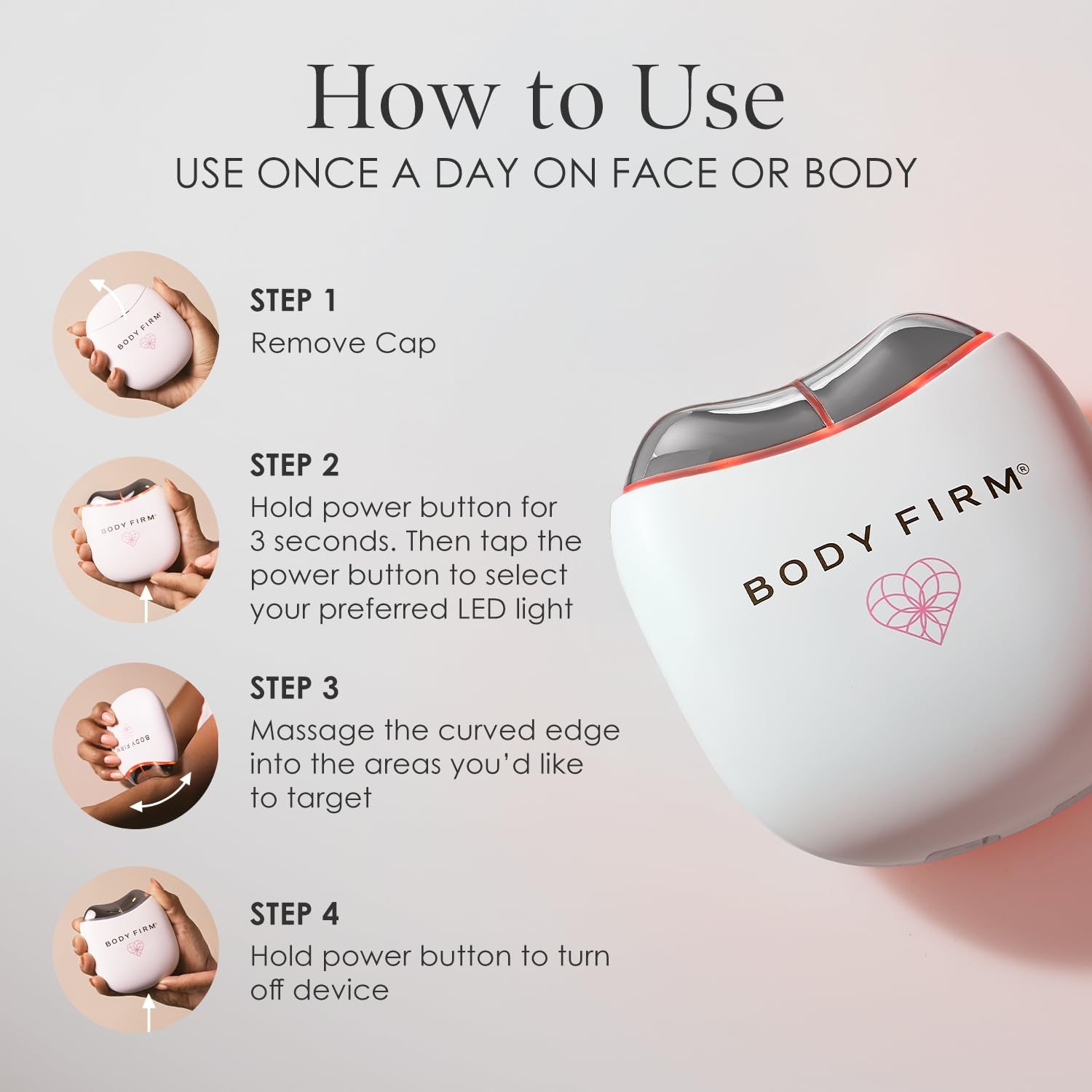 BODY FIRM Essentials Skin Revitalizing Tool | Firm, Smooth & Sculpt for Youthful-Looking Skin