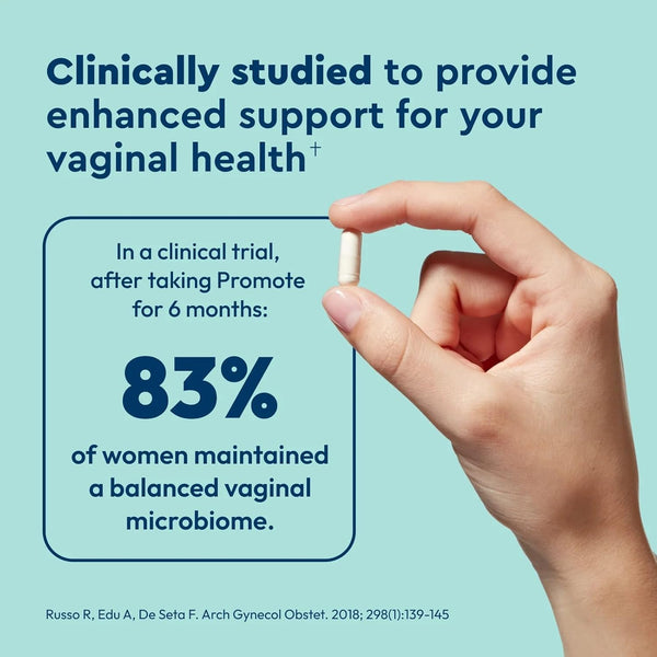 Uqora Promote – 15 Capsules | Probiotic Vaginal Health Support with Lactoferrin & Lactobacillus Strains