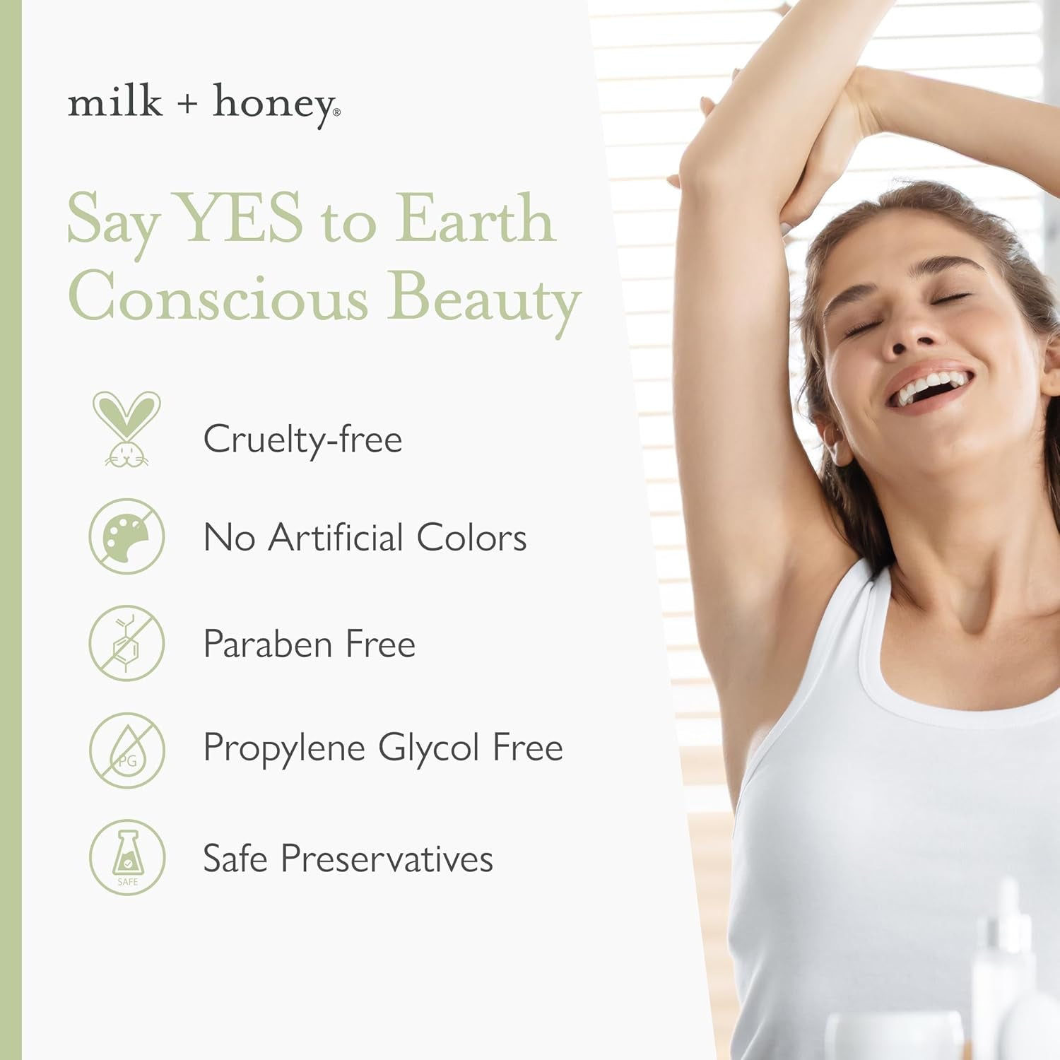 milk + honey Cream Deodorant No. 46 – 71g | Aluminum-Free Natural Deodorant with Sandalwood, Vetiver & Cardamom