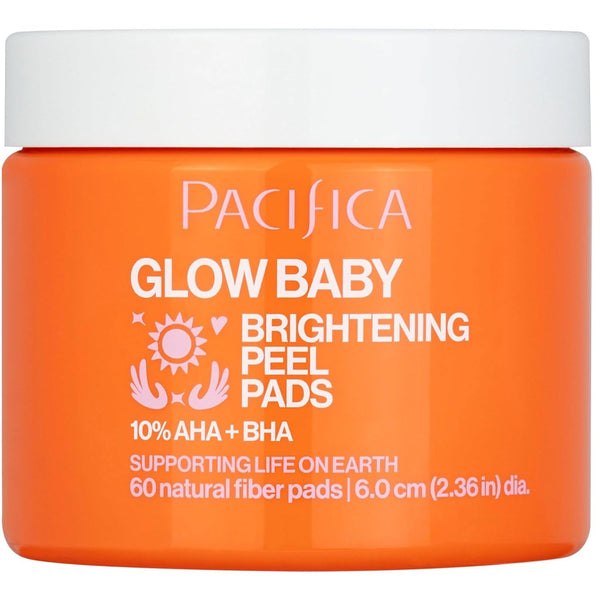 Pacifica Glow Baby Brightening Peel Pads 10% AHA + BHA - 60 Pads
