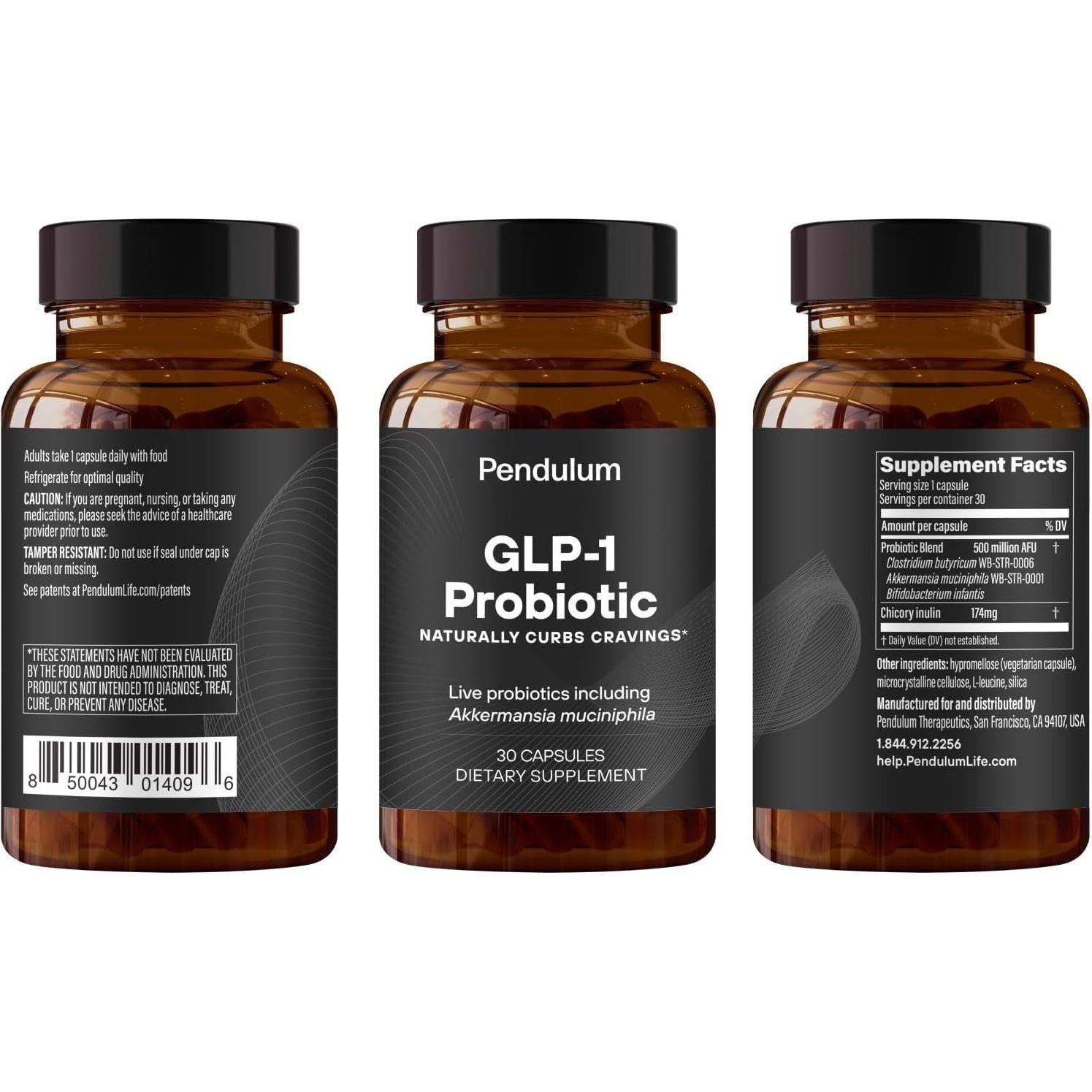 Pendulum GLP-1 Probiotic – 30 Capsules | Natural Gut Health Support for GLP-1 Hormone Production & Daily Energy