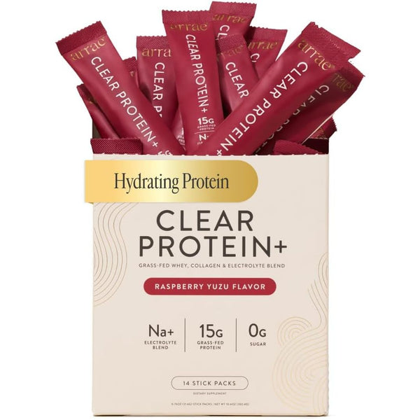 Clear Protein – Natural Protein Supplement, Smooth Texture, Easy to Mix, 14 Servings, Clean Formula with Electrolytes