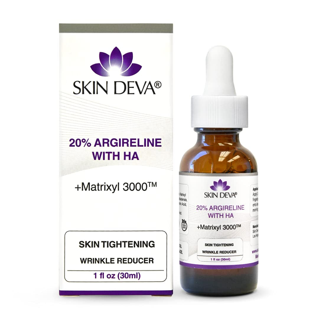 SKIN DEVA 20% Argireline With HA + Matrixyl 3000™ – 30ml | Wrinkle-Reducing Peptide Serum for Firmer, Youthful Skin
