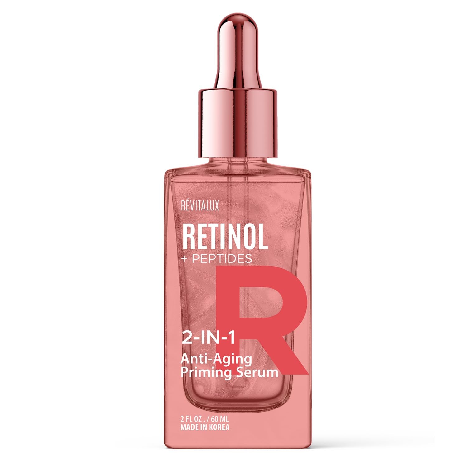 RevitaLux Retinol & Peptides 2-In-1 Anti-Aging Priming Serum – 60ml | Korean Skincare for Firm, Youthful Skin