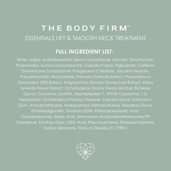 BODY FIRM Essentials Lift & Smooth Neck Treatment – 50ml | Firm, Tighten & Smooth Aging Skin