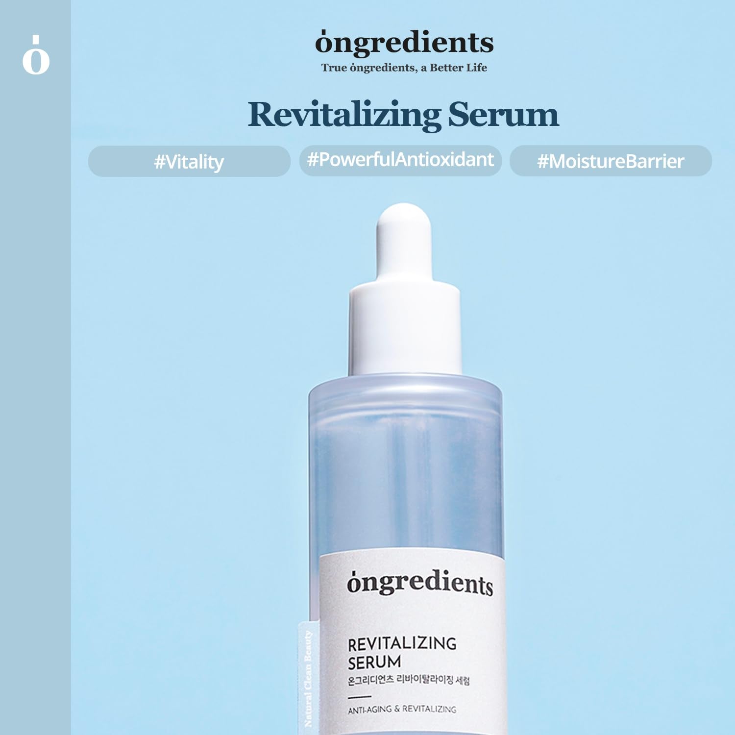 ONGREDIENTS Revitalizing Serum – 50ml | Hydrating, Anti-Aging & Skin Tone Correcting Face Serum